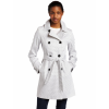 Tommy Hilfiger Women's Pique Dot Double Breasted Spring Trench Coat White/Black - Jacket - coats - $139.99 
