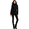 Tommy Hilfiger Women's Soft Shell Belted Pea Coat Black - Kurtka - $90.00  ~ 77.30€