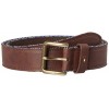 Tommy Hilfiger Men's Leather Belt - Casual or Dress for Men with Stripe Stitching on Strap Classic Single Prongle Buckle - Acessórios - $19.65  ~ 16.88€