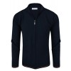 Tom's Ware Mens Casual Contrast Hem Full Zip Knit Cardigan - Swetry na guziki - $39.99  ~ 34.35€