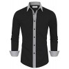 Tom's Ware Mens Casual Slim Fit Contast Lining Button Down Dress Shirts - Camicie (lunghe) - $37.99  ~ 32.63€