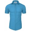 Tom's Ware Mens Casual Slim Fit Short Sleeve Winkle Free Button Down Shirt - Shirts - $16.99  ~ £12.91