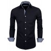 Tom's Ware Mens Classic Slim Fit Inner Plaid Longsleeve Shirt - Long sleeves shirts - $39.99 