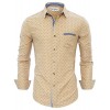 Tom's Ware Mens Stylish Abstract Print Button Down Shirt - Long sleeves shirts - $29.99 