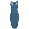 Tom's Ware Women Casual Racerback Bodycon Tank Midi Dress - Dresses - $21.99  ~ £16.71