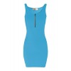 Tom's Ware Women Classic Slim Fit Zip Tank Bodycon Mini Tee Dress - sukienki - $17.99  ~ 15.45€