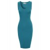 Tom's Ware Women Stylish V-Neck Sleeveless Double Slit Bodycon Dress - Vestidos - $14.90  ~ 12.80€