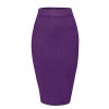 Tom's Ware Womens Casual Knit Knee Length Slit Pencil Skirts - 裙子 - $7.99  ~ ¥53.54