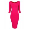 Tom's Ware Womens Classic Slim Fit Bodycon Midi Dress - ワンピース・ドレス - $16.99  ~ ¥1,912