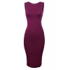 Tom's Ware Women's Classic Slim Fit Sleeveless Midi Dress - Dresses - $21.99 