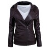 Tom's Ware Women's Fashionable Asymmetrical Zip-up Faux Leather Jacket - Outerwear - $26.99 