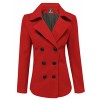Tom's Ware Womens Trendy Double Breasted Wool Pea Coat - Chaquetas - $51.99  ~ 44.65€