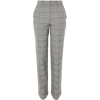 Topshop Check Tapered Leg Suit Trousers - Spodnie Capri - 