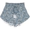 Topshop Ditsy Trim Shirred Shorts - 短裤 - £22.00  ~ ¥193.95