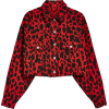 Topshop - Leopard denim jacket - Jacket - coats - $77.00 