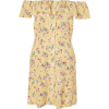 Topshop Yellow Floral Dress - Vestiti - 