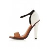 Topshop heels in brown/black/white - Klasyczne buty - 