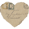 Torn Vintage Paper Heart - Background - 