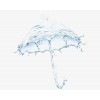 Transparent Water Umbrella Effect - Иллюстрации - 