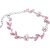 Trendy & Fashionable Pink Enamel Flower  - Bracelets - 