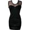 Black dress - Kleider - 