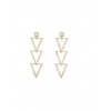 Triangle Rhinestone Earrings - Aretes - $3.99  ~ 3.43€