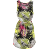 Tropical Palm Print Linen Blend Dress - Dresses - £14.00  ~ $18.42