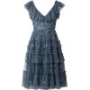 Tulle Midi Dress - Storm blue - Kleider - 