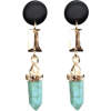 Turquoise Dangle Earrings - Brincos - 
