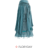 Turquoise Boho Skirt - Saias - 