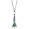 Turquoise and Baroque Pearls Necklace - Naszyjniki - $89.99  ~ 77.29€