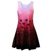 Twinsmall Women's 1950s Vintage Floral Swing Party Cocktail Dress With Butterfly Pattern - 连衣裙 - $5.67  ~ ¥37.99