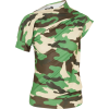 Twisted Camouflage-print Jersey Top - Camisas sem manga - 