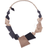  Two-tone metal collar necklace - Naszyjniki - 