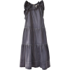 ULLA JOHNSON Talita Dress in Charcoal - Vestidos - 