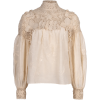 ULLA JOHNSON neutral blouse - Koszule - krótkie - 