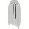 UNRAVEL Asymmetrical cotton jersey hoodi - 连衣裙 - 