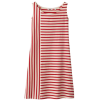 Uniqlo red and white striped dress - sukienki - 