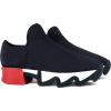 Unisex Black Red Neoprene Sneaker - Tênis - 