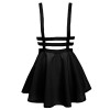 Urban CoCo Womens Elastic Waist Pleated Short Braces Skirt - Dresses - $13.85 