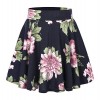 Urban CoCo Women's Floral Print Flared Mini Skater Skirt - Skirts - $11.98 