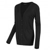 Urban CoCo Women's Long Sleeve Button Down Basic Cardigan Sweater - Long sleeves shirts - $17.98 