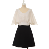 Vネックプルオーバーコンビワンピース - Dresses - ¥13,860  ~ $123.15