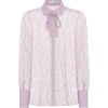 VALENTINO Collared lace blouse - Рубашки - короткие - 