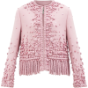 VALENTINO Embellished fringed wool-blend - Kurtka - 