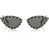 VALENTINO Embellished triangular sunglas - Sunglasses - 