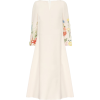 VALENTINO Embroidered wool-blend midi dr - Dresses - 