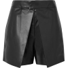 VALENTINO Layered leather shorts - pantaloncini - 