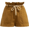 VALENTINO  Paperbag-waist belted cotton - Брюки - короткие - 