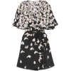 VALENTINO Ruffled floral-print silk crep - sukienki - 